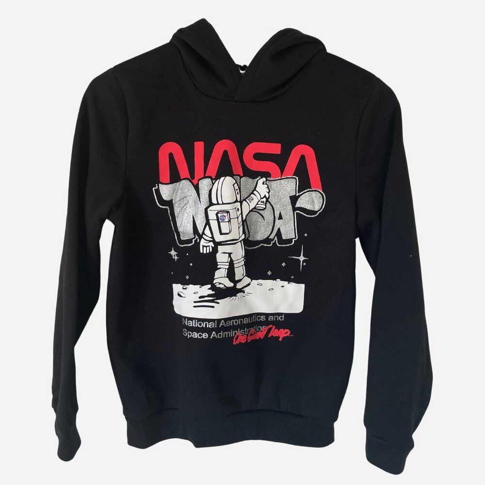 NASA Kids Black Hoodie 10/12 Years
